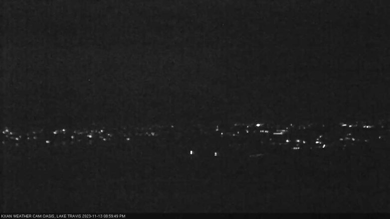 Lake Travis webcam, November 13, 2023 9:00 PM CT