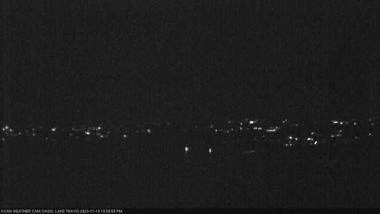 Lake Travis webcam, November 13, 2023 11:00 PM CT