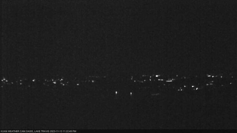 Lake Travis webcam, November 13, 2023 11:25 PM CT