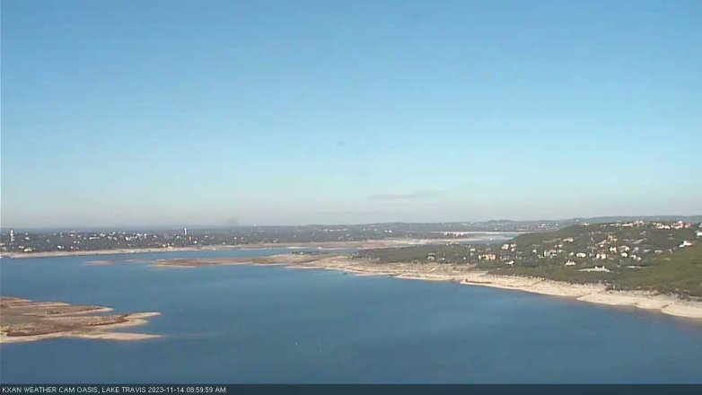 Lake Travis webcam, November 14, 2023 9:00 AM CT