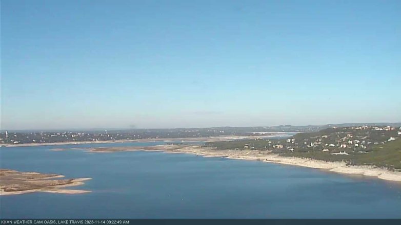 Lake Travis webcam, November 14, 2023 9:25 AM CT
