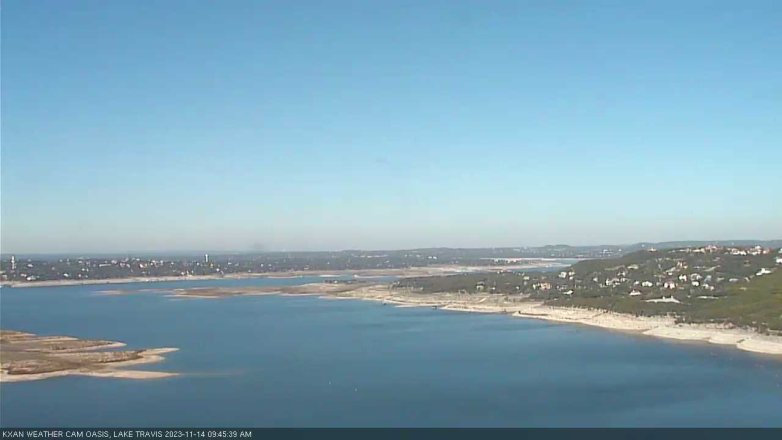 Lake Travis webcam, November 14, 2023 9:45 AM CT
