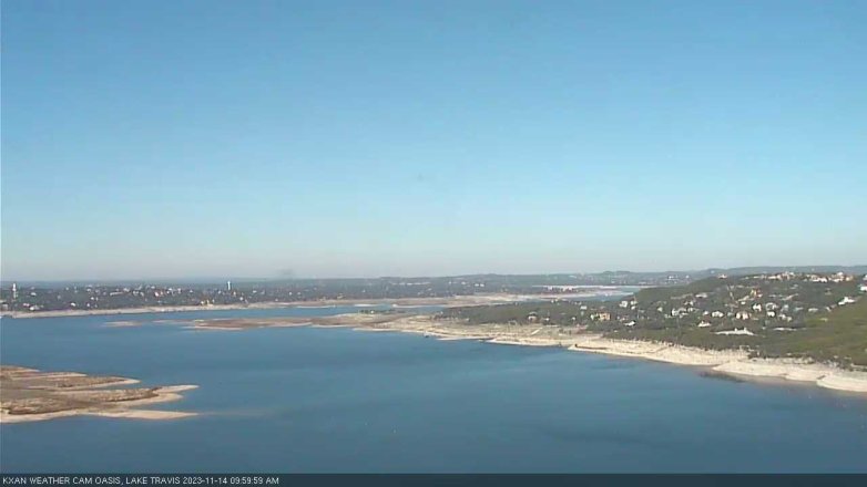 Lake Travis webcam, November 14, 2023 10:00 AM CT