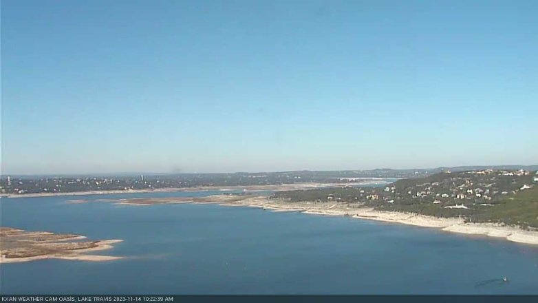 Lake Travis webcam, November 14, 2023 10:25 AM CT