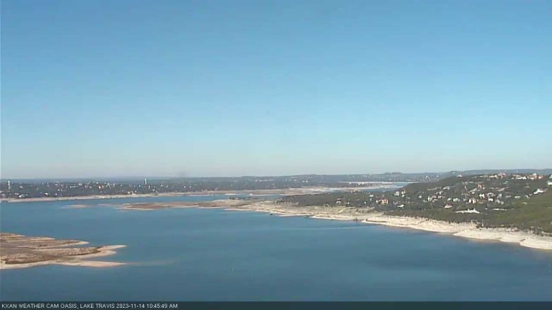 Lake Travis webcam, November 14, 2023 10:45 AM CT