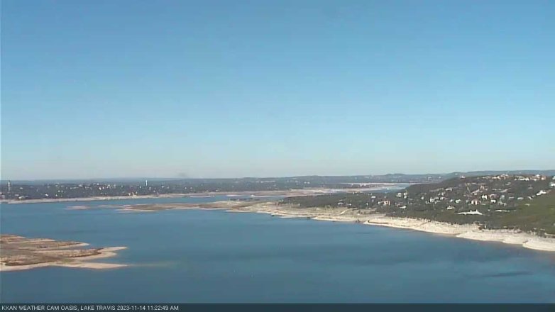 Lake Travis webcam, November 14, 2023 11:25 AM CT