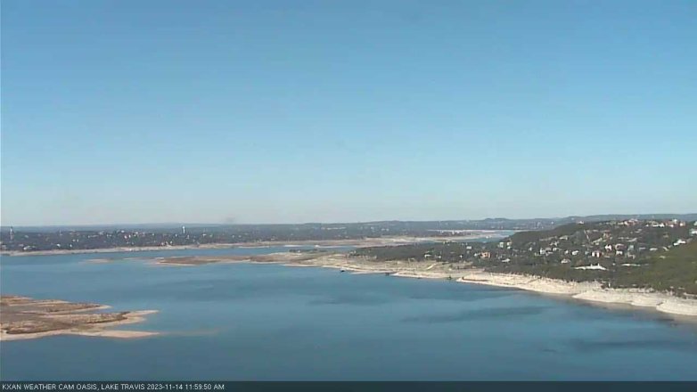 Lake Travis webcam, November 14, 2023 12:00 PM CT
