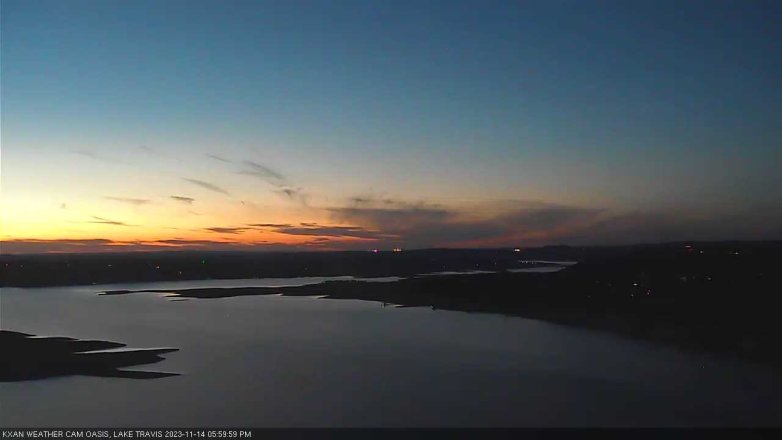 Lake Travis webcam, November 14, 2023 6:00 PM CT