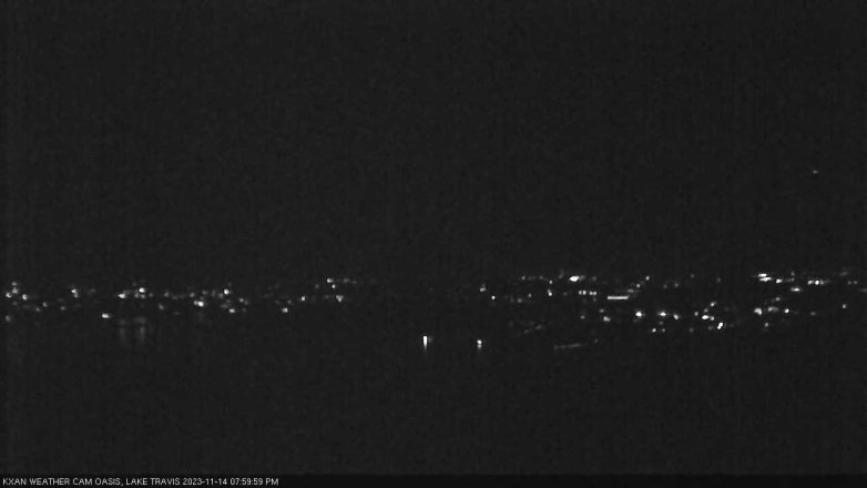 Lake Travis webcam, November 14, 2023 8:00 PM CT