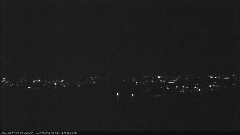 Lake Travis webcam, November 14, 2023 8:45 PM CT