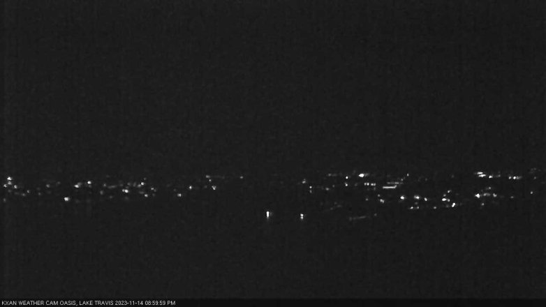 Lake Travis webcam, November 14, 2023 9:00 PM CT