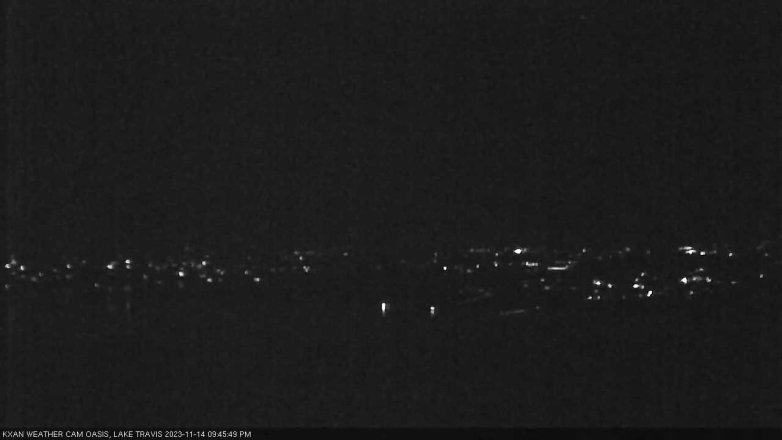 Lake Travis webcam, November 14, 2023 9:45 PM CT
