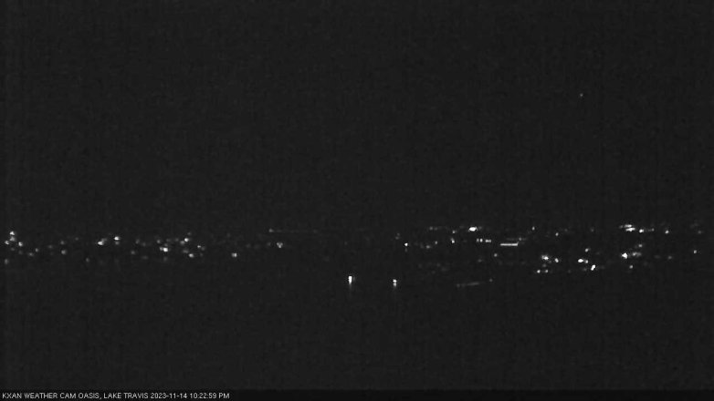 Lake Travis webcam, November 14, 2023 10:25 PM CT