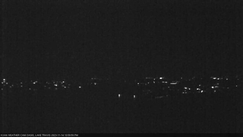 Lake Travis webcam, November 14, 2023 11:00 PM CT