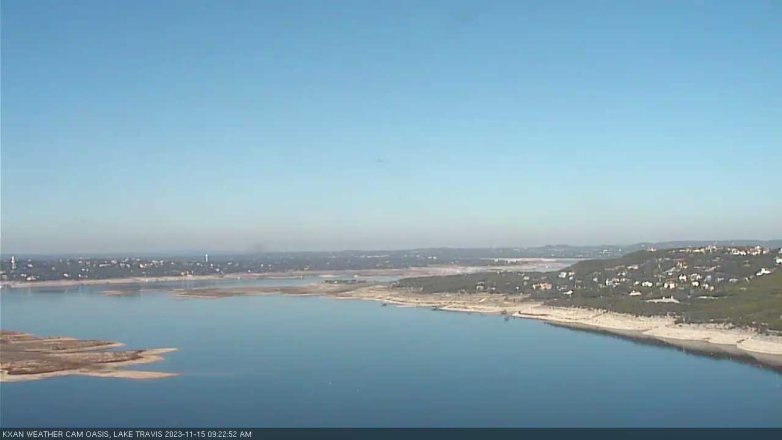 Lake Travis webcam, November 15, 2023 9:25 AM CT