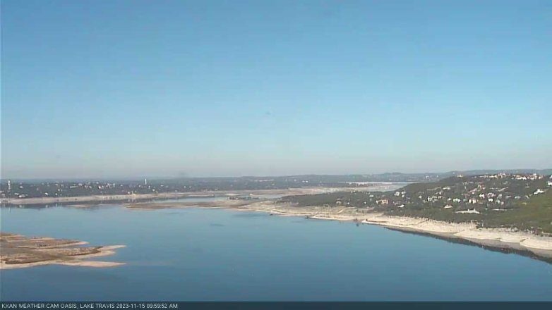 Lake Travis webcam, November 15, 2023 10:00 AM CT