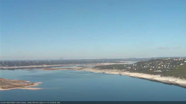 Lake Travis webcam, November 15, 2023 11:00 AM CT