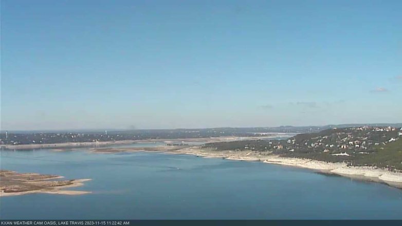 Lake Travis webcam, November 15, 2023 11:25 AM CT