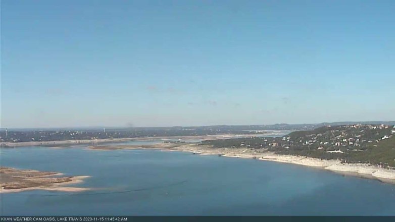 Lake Travis webcam, November 15, 2023 11:45 AM CT