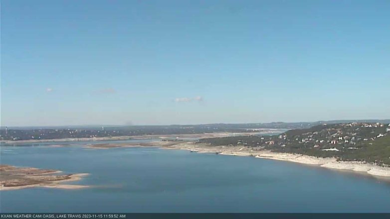 Lake Travis webcam, November 15, 2023 12:00 PM CT