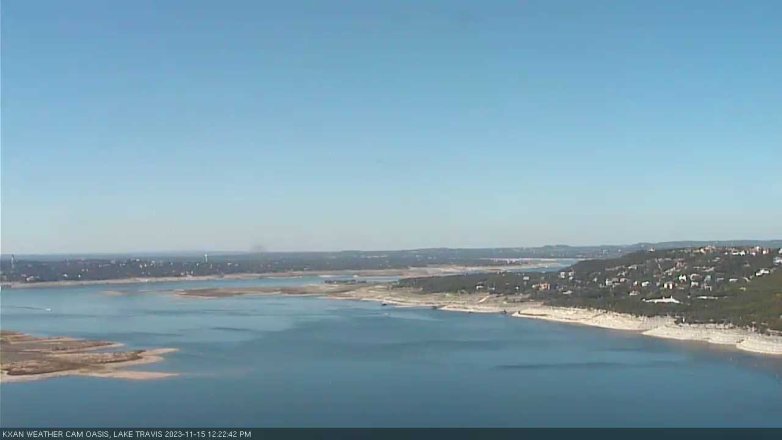 Lake Travis webcam, November 15, 2023 12:25 PM CT