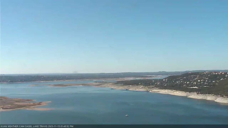 Lake Travis webcam, November 15, 2023 1:45 PM CT