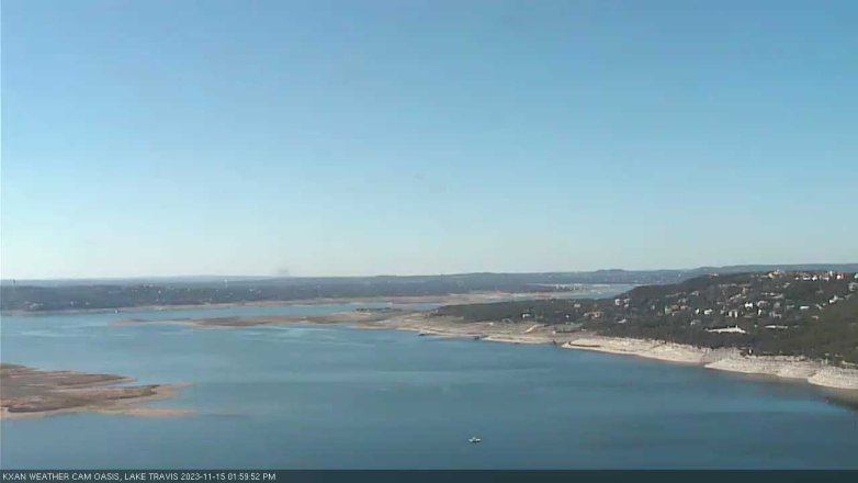 Lake Travis webcam, November 15, 2023 2:00 PM CT