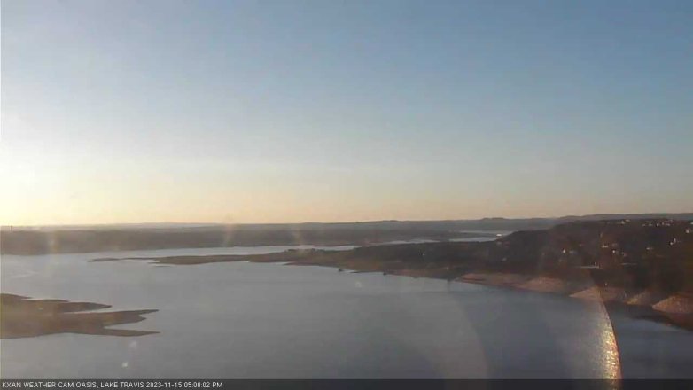 Lake Travis webcam, November 15, 2023 5:00 PM CT