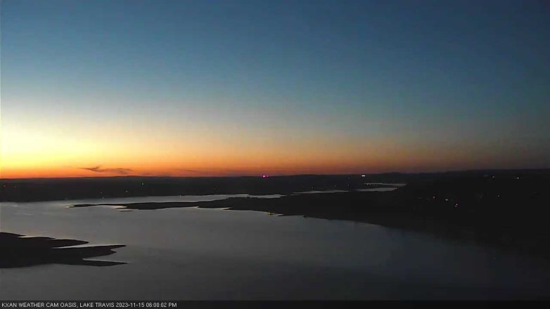 Lake Travis webcam, November 15, 2023 6:00 PM CT