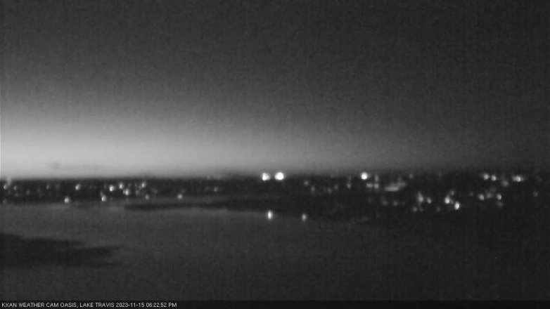 Lake Travis webcam, November 15, 2023 6:25 PM CT