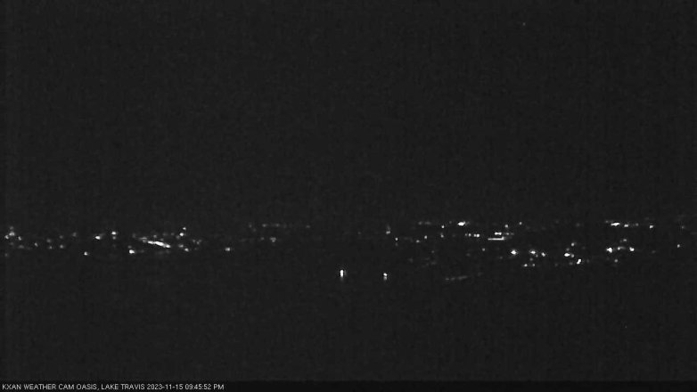 Lake Travis webcam, November 15, 2023 9:45 PM CT