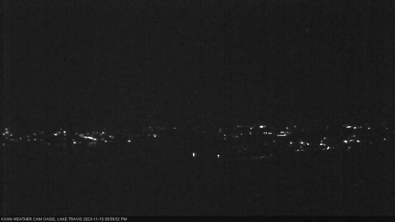 Lake Travis webcam, November 15, 2023 10:00 PM CT