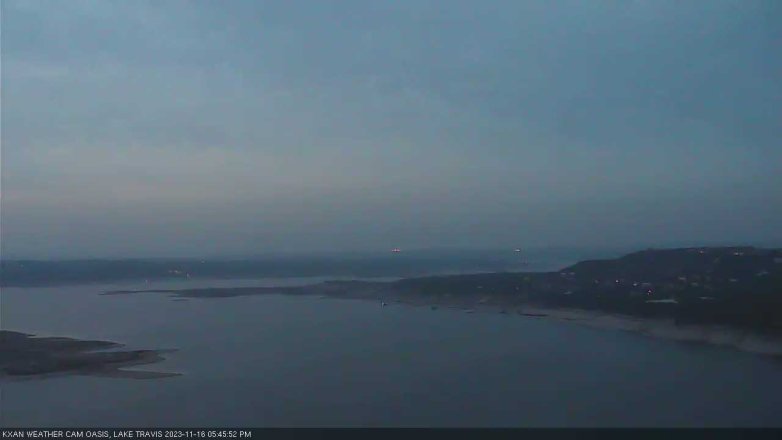 Lake Travis webcam, November 16, 2023 5:45 PM CT