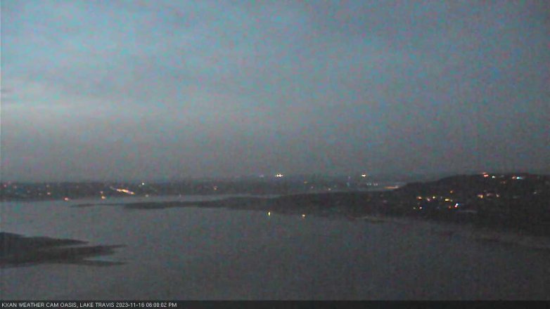 Lake Travis webcam, November 16, 2023 6:00 PM CT