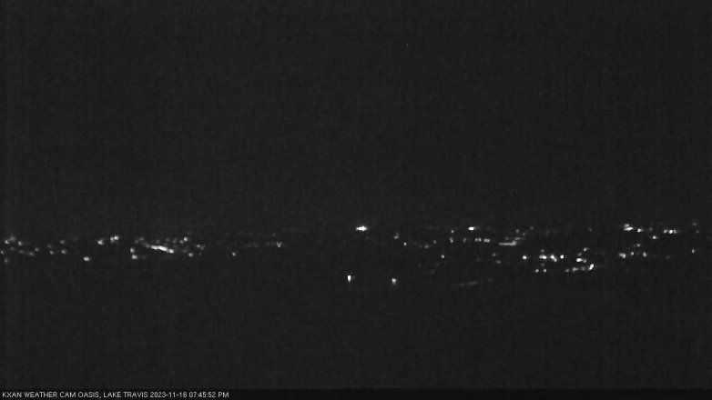 Lake Travis webcam, November 16, 2023 7:45 PM CT