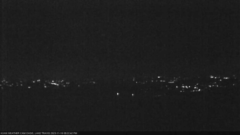 Lake Travis webcam, November 16, 2023 8:25 PM CT