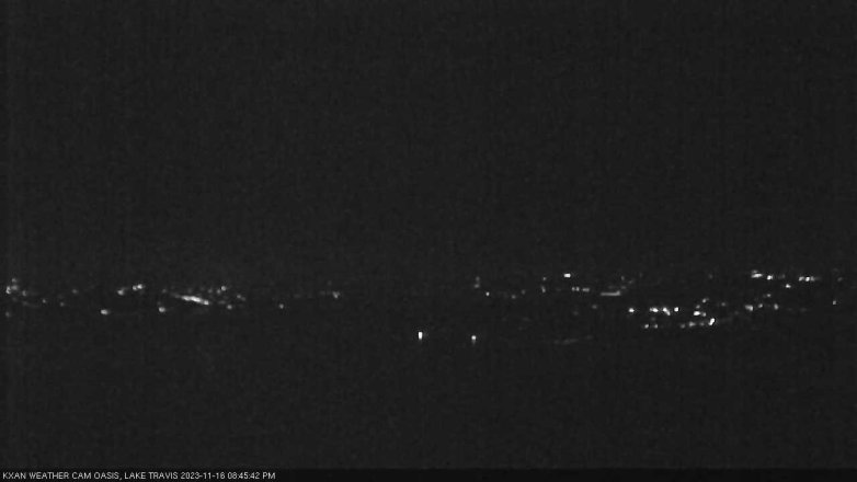 Lake Travis webcam, November 16, 2023 8:45 PM CT