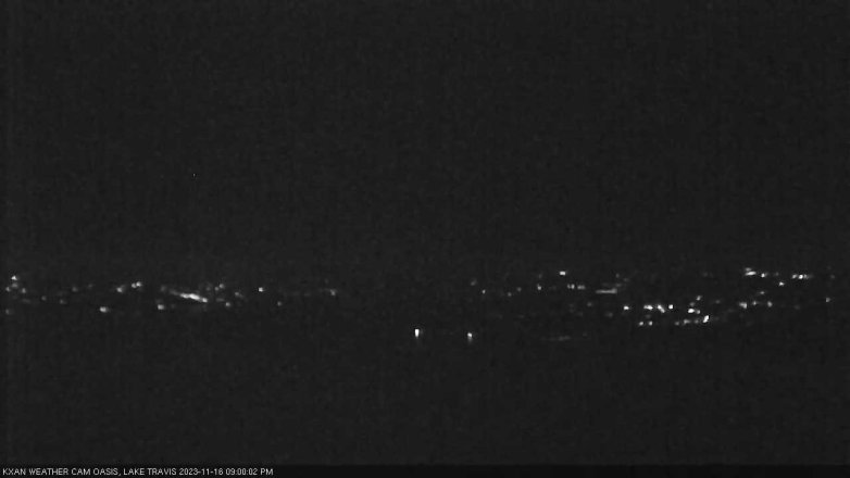 Lake Travis webcam, November 16, 2023 9:00 PM CT