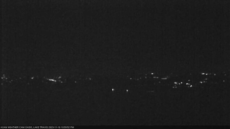 Lake Travis webcam, November 16, 2023 11:00 PM CT