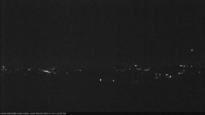 Lake Travis webcam, November 16, 2023 11:25 PM CT
