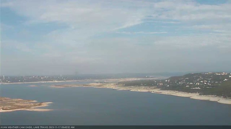 Lake Travis webcam, November 17, 2023 9:45 AM CT