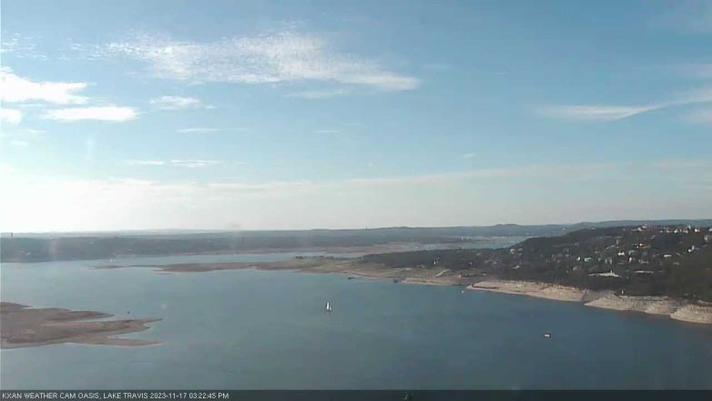Lake Travis webcam, November 17, 2023 3:25 PM CT
