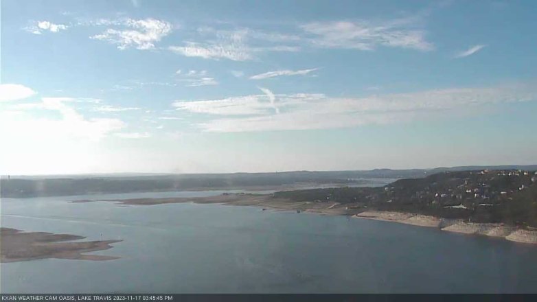 Lake Travis webcam, November 17, 2023 3:45 PM CT