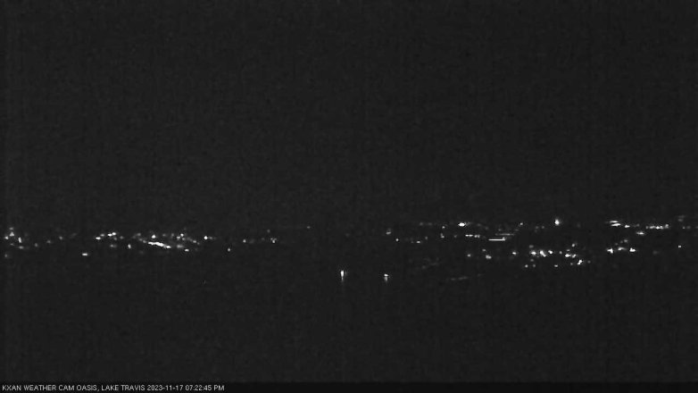 Lake Travis webcam, November 17, 2023 7:25 PM CT
