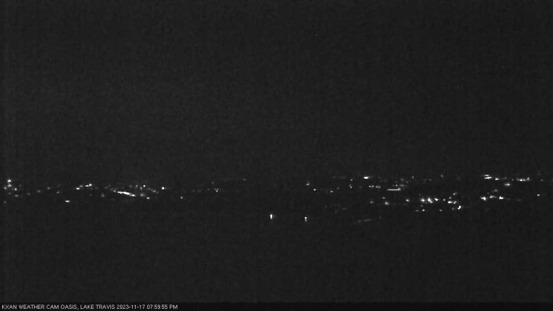 Lake Travis webcam, November 17, 2023 8:00 PM CT
