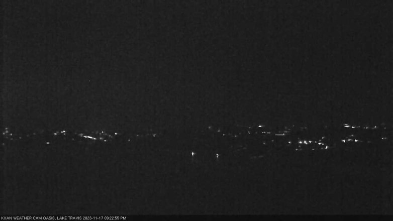 Lake Travis webcam, November 17, 2023 9:25 PM CT