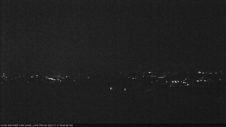 Lake Travis webcam, November 17, 2023 9:45 PM CT