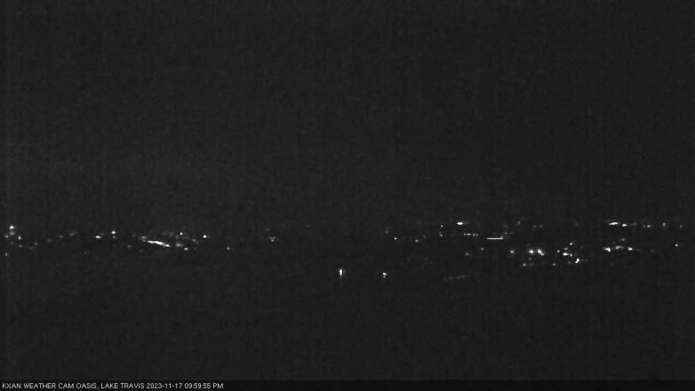 Lake Travis webcam, November 17, 2023 10:00 PM CT