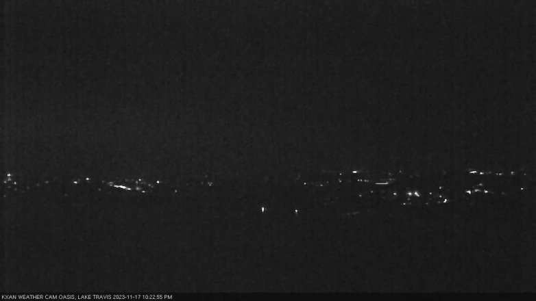 Lake Travis webcam, November 17, 2023 10:25 PM CT