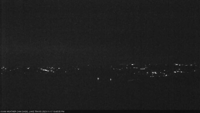 Lake Travis webcam, November 17, 2023 10:45 PM CT